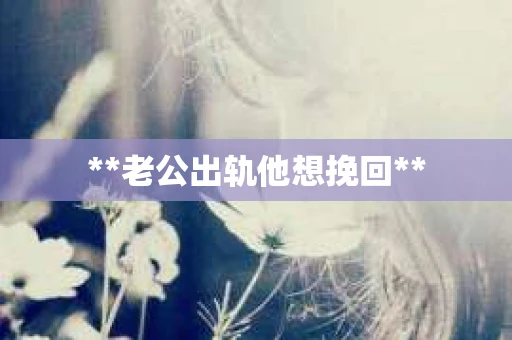 **老公出轨他想挽回**
