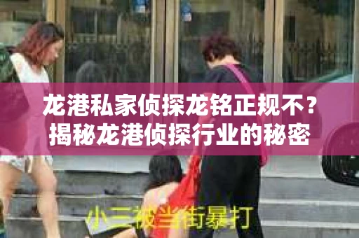 龙港私家侦探龙铭正规不？揭秘龙港侦探行业的秘密