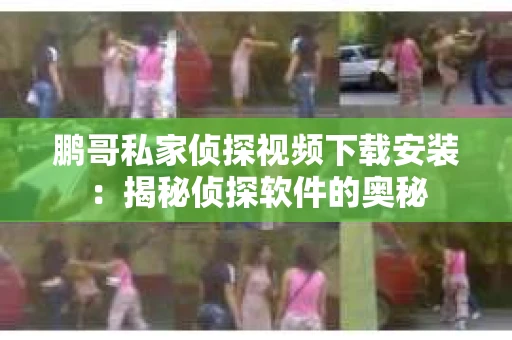 鹏哥私家侦探视频下载安装：揭秘侦探软件的奥秘
