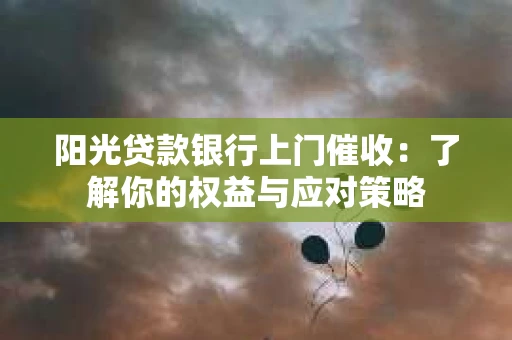 阳光贷款银行上门催收：了解你的权益与应对策略