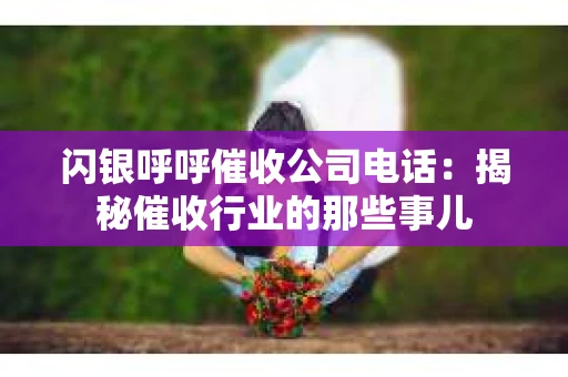 闪银呼呼催收公司电话：揭秘催收行业的那些事儿