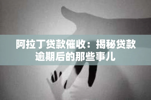 阿拉丁贷款催收：揭秘贷款逾期后的那些事儿