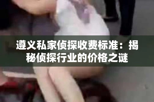 遵义私家侦探收费标准：揭秘侦探行业的价格之谜
