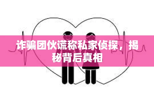 诈骗团伙谎称私家侦探，揭秘背后真相