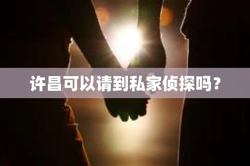 许昌可以请到私家侦探吗？