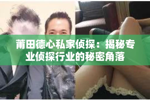 莆田德心私家侦探：揭秘专业侦探行业的秘密角落