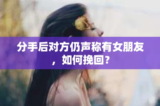 分手后对方仍声称有女朋友,如何挽回? 分手后对方仍声称有女朋友,如何挽回?