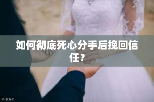 如何彻底死心分手后挽回信任？