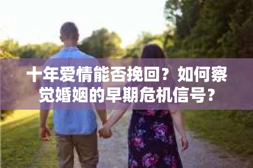 十年爱情能否挽回？如何察觉婚姻的早期危机信号？