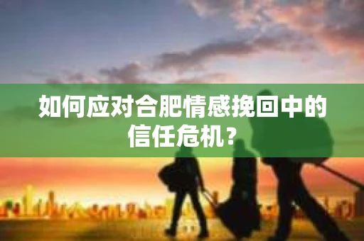 如何应对合肥情感挽回中的信任危机？
