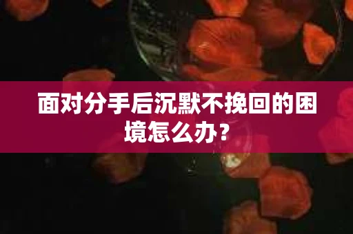 面对分手后沉默不挽回的困境怎么办？